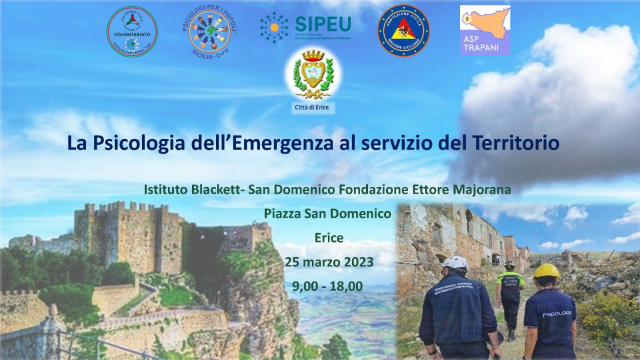 “La psicologia dell’emergenza al servizio del territorio”: sabato 25 marzo convegno all’Istituto Blackett-San Domenico