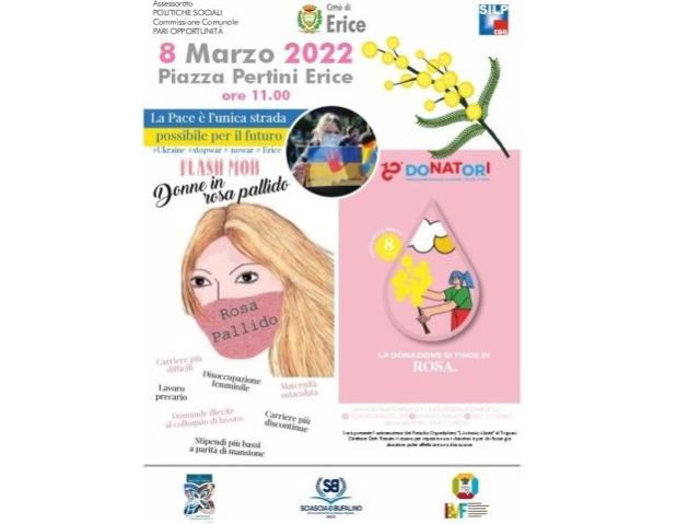 Domani, 8 marzo, a piazza Pertini, l’evento “Donne in rosa pallido”
