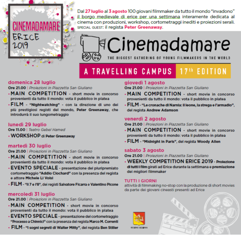 CINEMADAMARE -  Workshop di Peter Greenaway