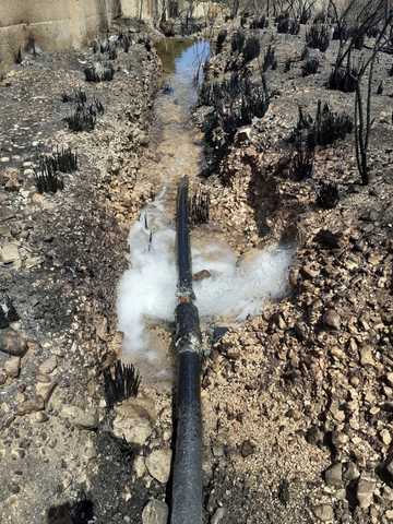 Guasto rete idrica causato dall’incendio, sospesa erogazione idrica nella zona di Pizzolungo
